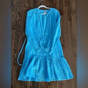 Magaschoni Blue Organic Cotton Dress